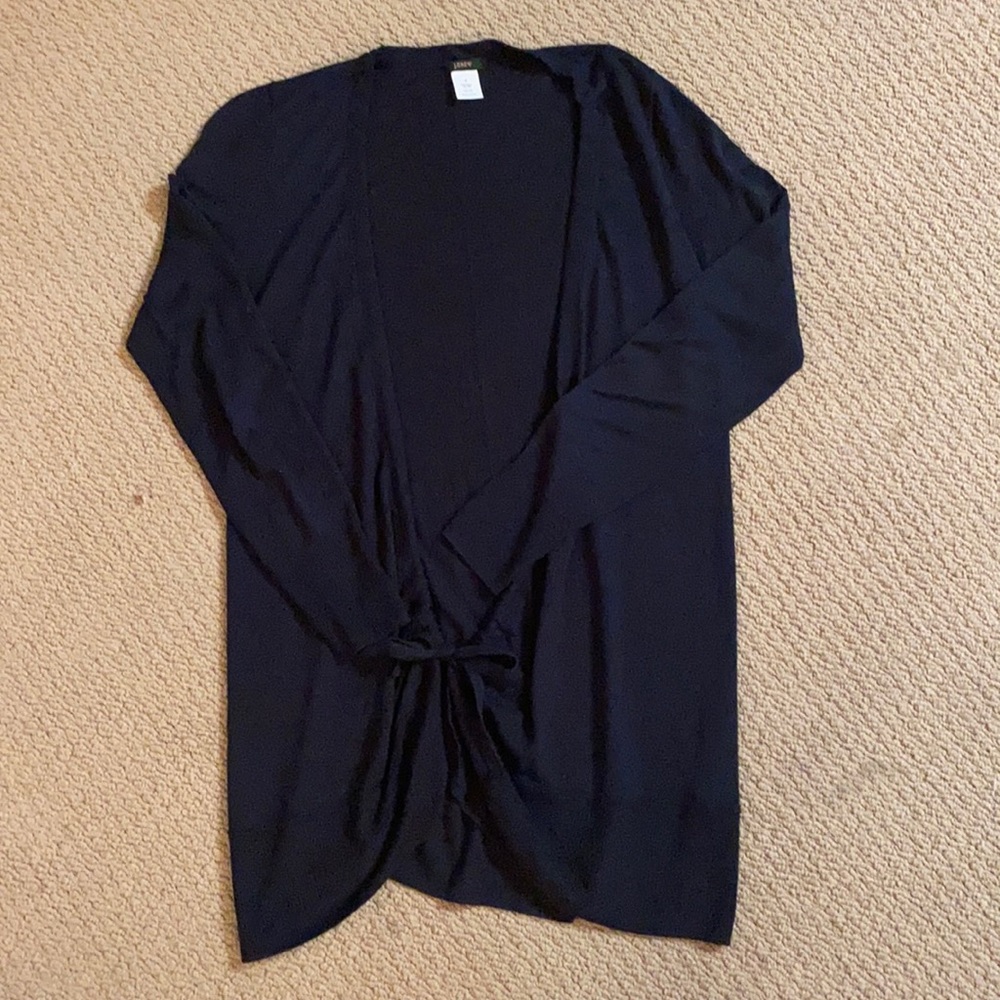 Small JCrew Morino Wool Tie Sweater